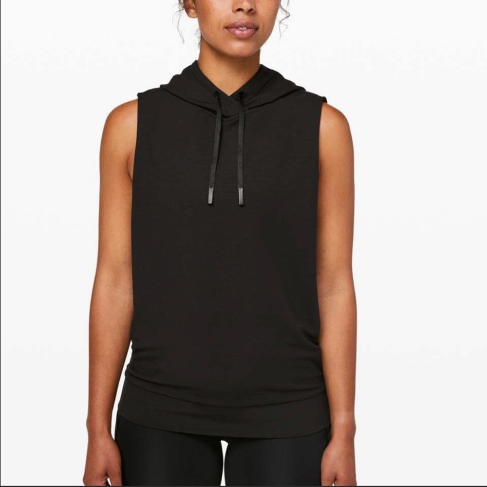 Lululemon Stronger as One Sleeveless Hoodie Black Size 12